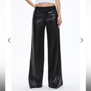 Vegan Leather wide legged pants. Never been worn, with tags.